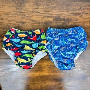 Set of 4T Swim Diapers Green Sprouts
